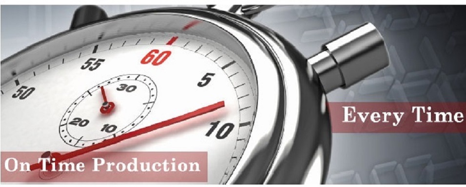 On Time Production Apparel Factory Banner